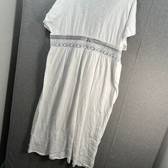 Belle Beach by Kim Gravel Petite Slub Knit Cover Up White, Petite M/L - Picture 14 of 14